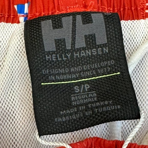 Helly Hansen Men's Swim Shorts Cadiz Swim Trunk in Red S/P  - 1J1877-79 - Picture 4 of 5